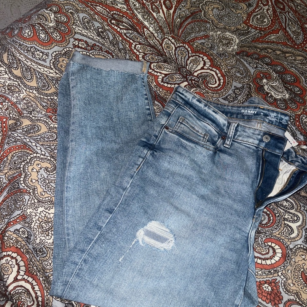 Old Navy Women's Light Blue Straight Leg Jeans